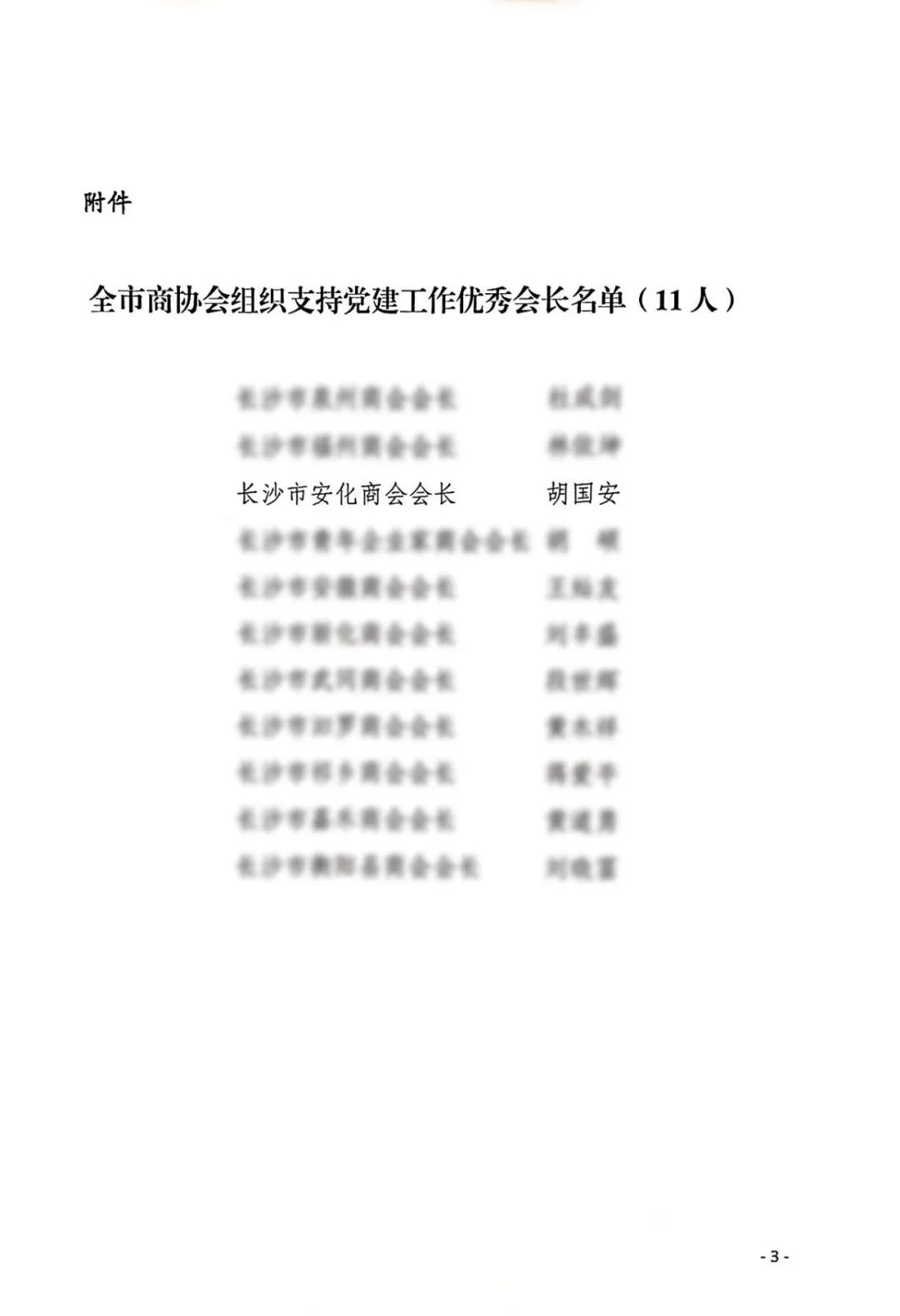 胡国安董事长获评“长沙市（工商联）商协会组织支持党建工作优秀会长”