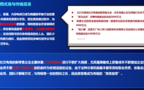 合规问题仍是社交、直播、内容电商这些新业态发展中的主要问题