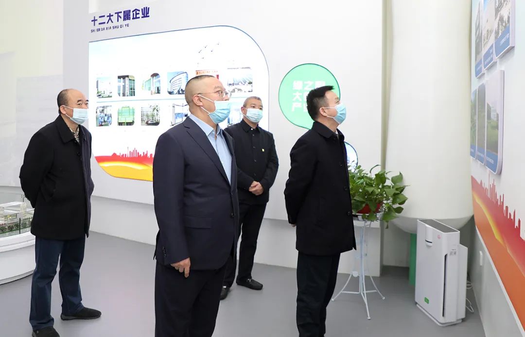 中共长沙市委常委、统战部部长何朝晖一行莅临绿之韵集团调研指导