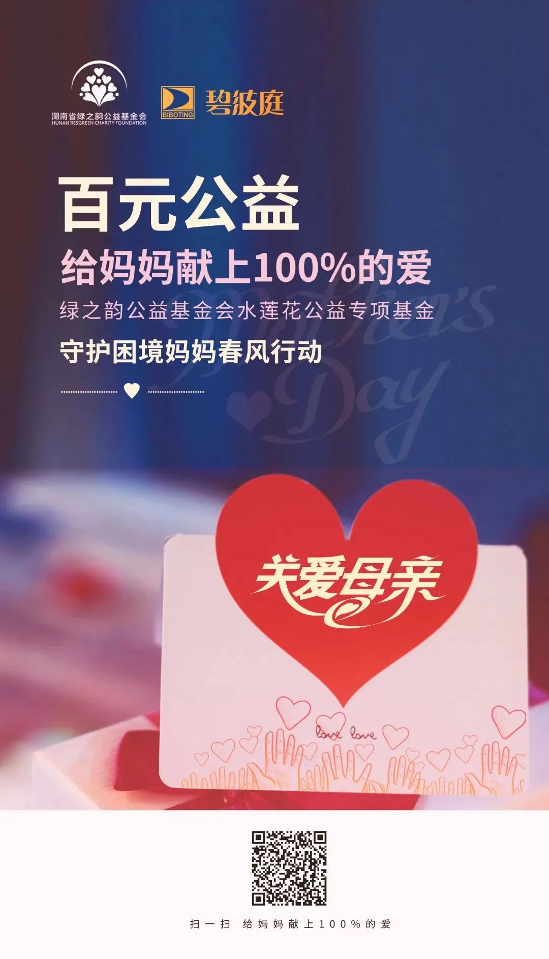 百元爱心捐赠，绿之韵水莲花公益专项基金守护困境妈妈春风行动