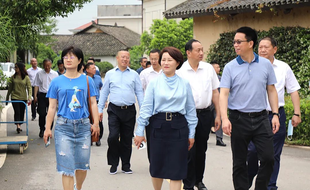 长沙市人大常委会副主任李平一行莅临绿之韵调研