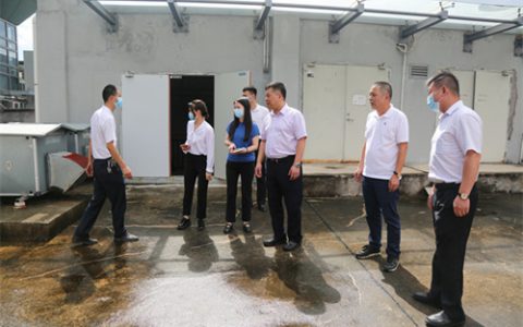 康美药业董事、总裁刘国伟一行开展台风“马鞍”防御防汛防风安全检查工作