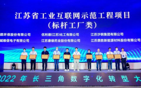 康缘药业荣获江苏省工业互联网示范工程项目