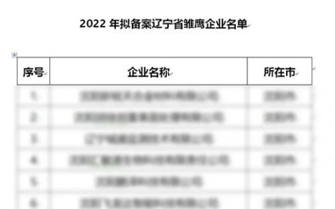 2022辽宁省雏鹰企业公示 双迪桃花公司登榜