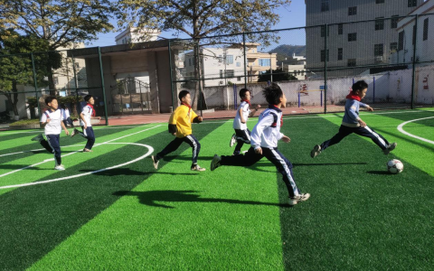 希望工程·无限极快乐足球枫树员小学足球场正式启用