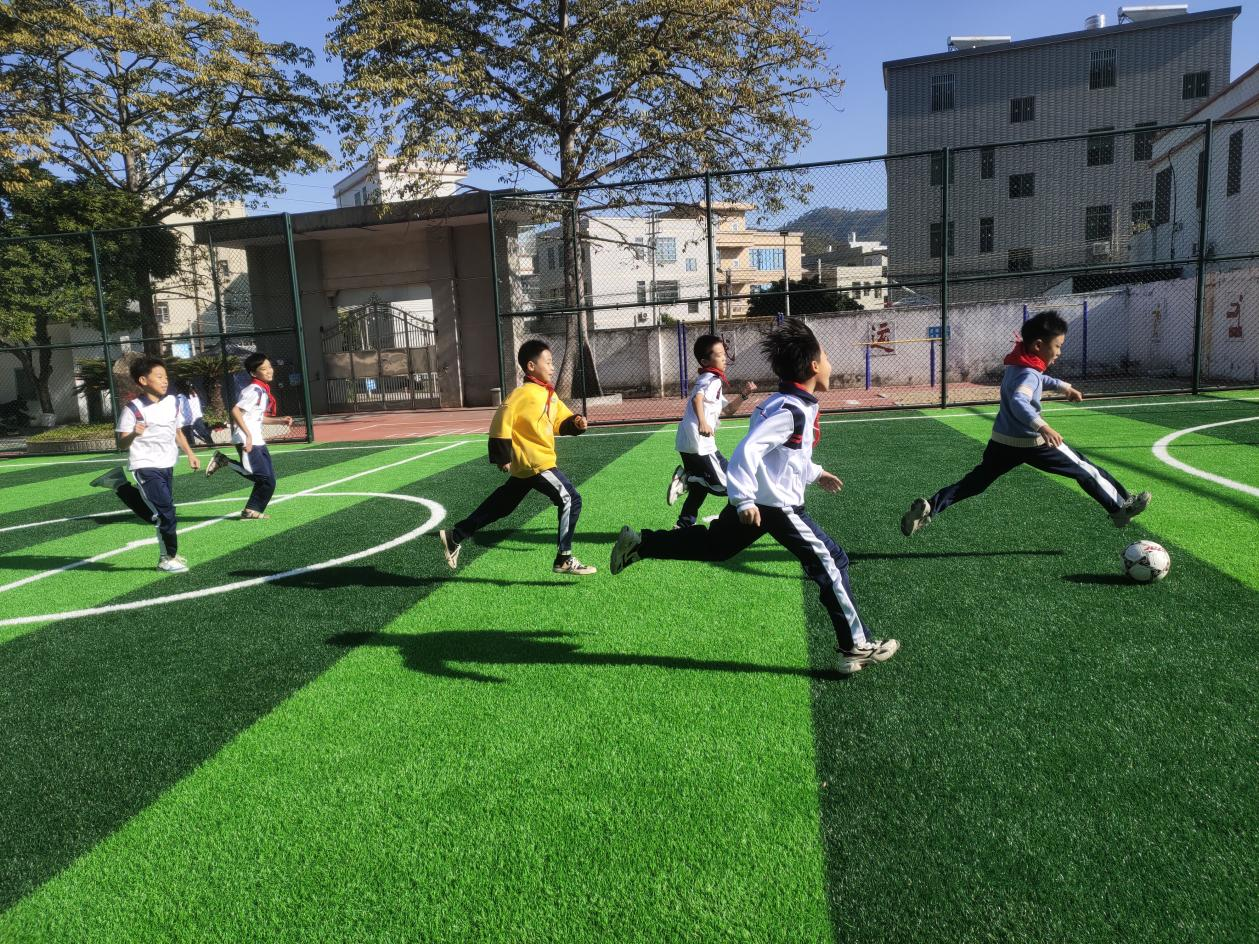 希望工程·无限极快乐足球枫树员小学足球场正式启用