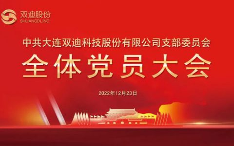 “比五”促发展——双迪公司年终党员会议召开