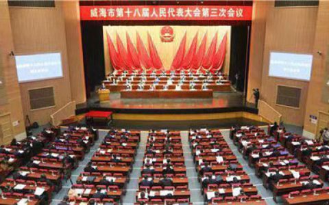 安然梁浩出席威海市第十八届人民代表大会