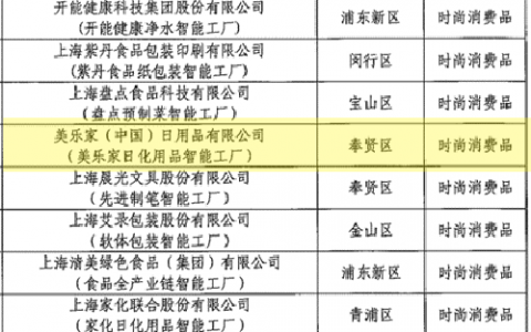 美乐家（中国）荣获上海市“智能工厂”称号