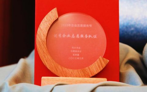 无限极志愿者协会荣获“年度优秀企业志愿服务队伍”