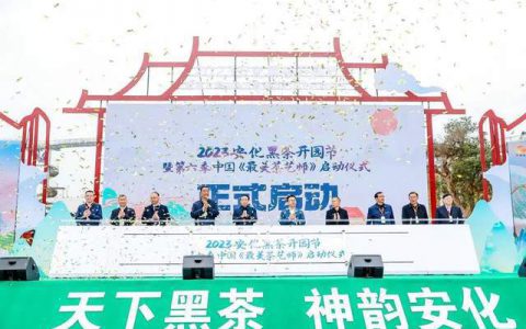 绿之韵胡国安受邀参加2023安化黑茶开园节