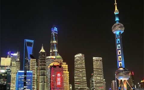 无限极养固健灵芝皇户外广告点亮上海滩！