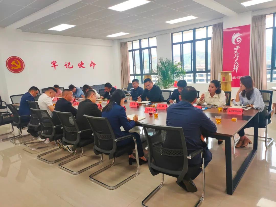 武咏健区长带队到理想华莱开展现场办公会