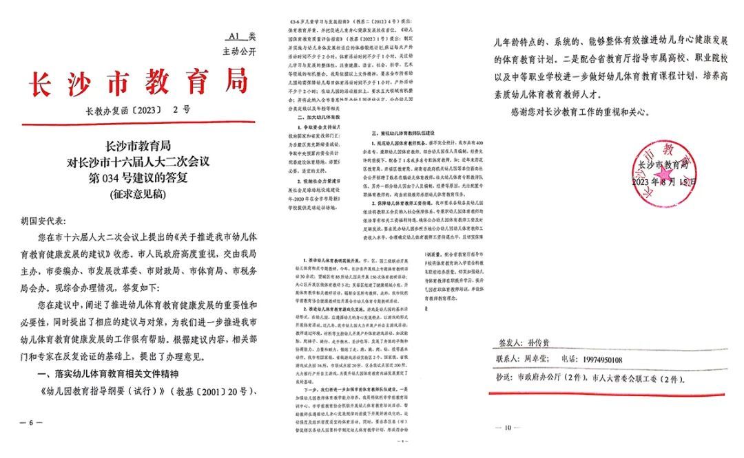 绿之韵胡国安参加长沙市人大重点督办《推进我市幼儿体育教育健康发展》建议专题会议