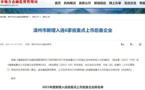 安发(福建)生物科技有限公司入选福建省重点上市后备企业