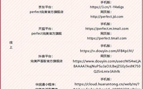 完美声明:打击假冒伪劣品 认准官方销售渠道