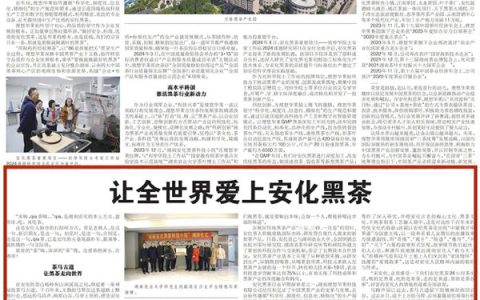 理想华莱：中国质量报丨让全世界爱上安化黑茶