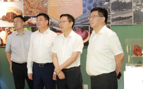 安徽省阜阳市副市长郑久坤一行考察安惠生物科技园