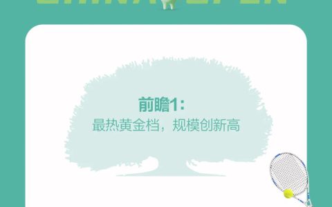 三生东方素养邀您看中网——2024CHINA OPEN亮点前瞻