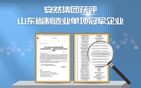 喜讯！安然获评山东省制造业单项冠军企业