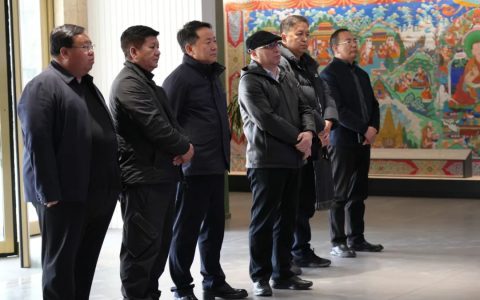 青海省藏医院院长东雷一行莅临金诃藏药参观调研