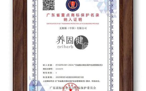 认准这个“标”!无限极4个商标被官方“重点保护”啦