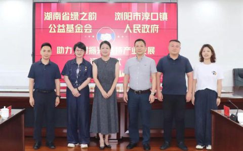 绿之韵公益基金会捐赠20万元助力淳口镇乡村振兴