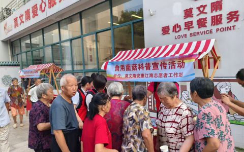 安惠江海志愿者参加莫文隋志愿服务快闪市集