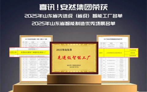 安然纳米入选山东先进智能工厂及优秀场景名单