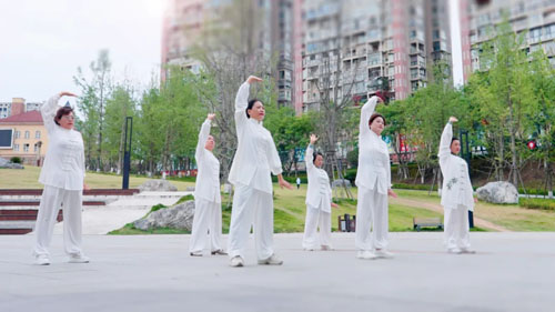 无限极|八段锦进社区！家门口练出“平衡感”