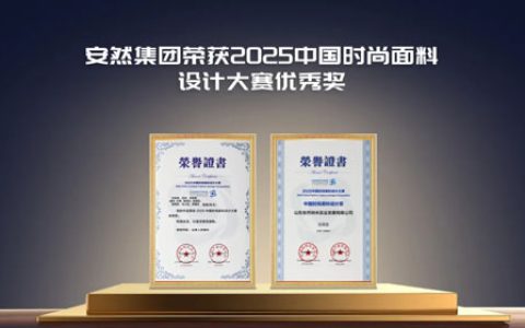 安然获2025中国时尚面料设计大赛优秀奖