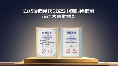 安然获2025中国时尚面料设计大赛优秀奖
