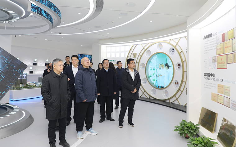 湖南省人大常委会副主任胡旭晟一行莅临绿之韵中心调研