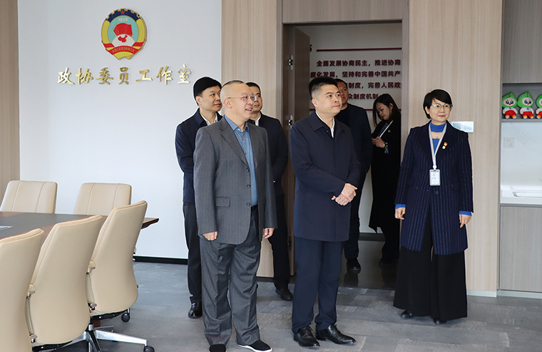 长沙市雨花区人民政府区长李磊一行莅临绿之韵中心走访调研