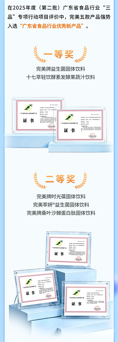 完美2025年度荣誉盘点，实力铸就品牌标杆