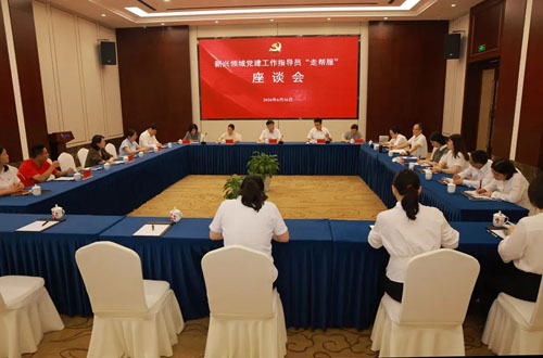 新兴领域党建指导员走帮服座谈会在安惠召开