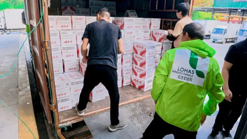 圃美多乐活捐赠25万元物资驰援广西洪涝灾区