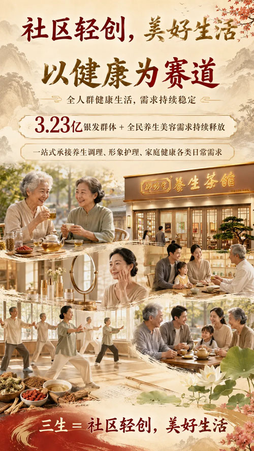 三生全新社区化健康布局:以茶馆撬动万亿市场