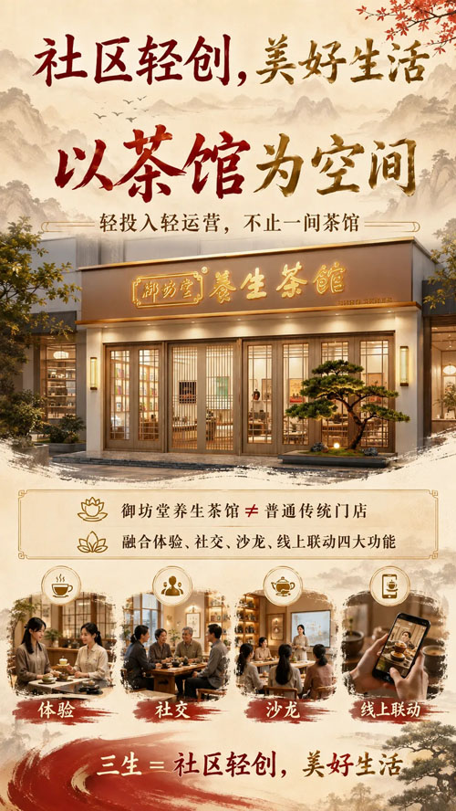 三生全新社区化健康布局:以茶馆撬动万亿市场