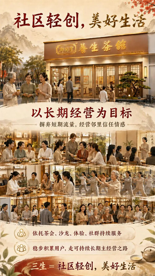 三生全新社区化健康布局:以茶馆撬动万亿市场