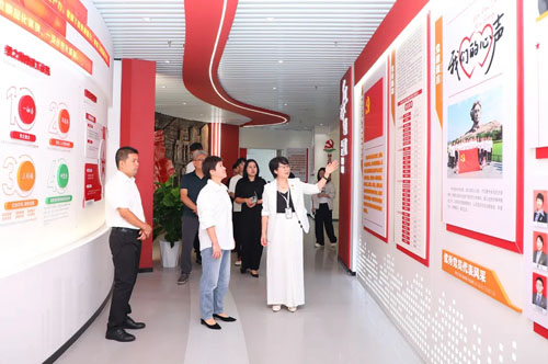 中共长沙开福区委社会工作部部长调研绿之韵