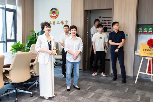 中共长沙开福区委社会工作部部长调研绿之韵
